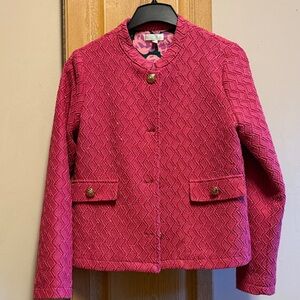 Jade by Melody Tam Fuchsia Textured Women's Blazer with sparkle